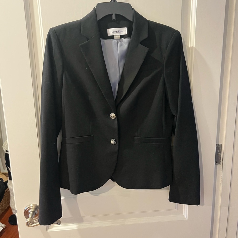 Calvin Klein Women's Black Blazer Size 4